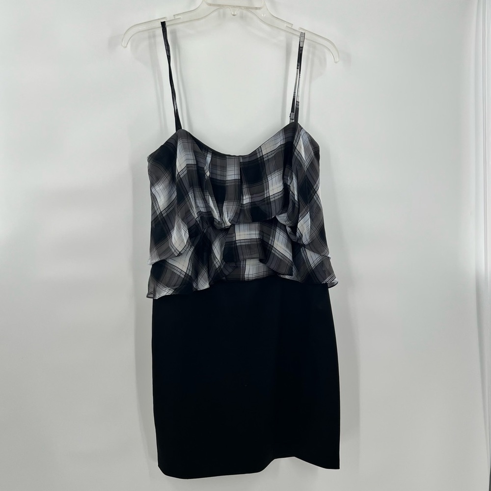 BCBGMaxAzria black colorblock dress spaghetti strap dress 6